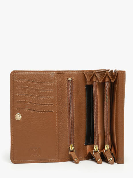 Portefeuille Caviar Leder Crinkles Bruin caviar 14049 ander zicht 1